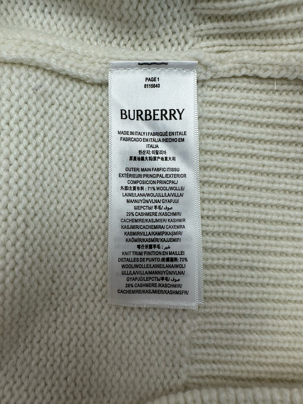 Thumbnail: BURBERRY SWEATER 