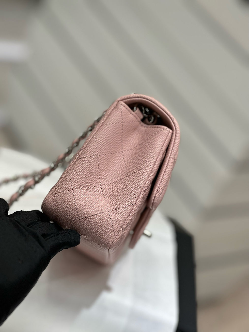 Thumbnail: CHANEL CF 20 MINI RECTANGLE BAG CAVIAR SHW