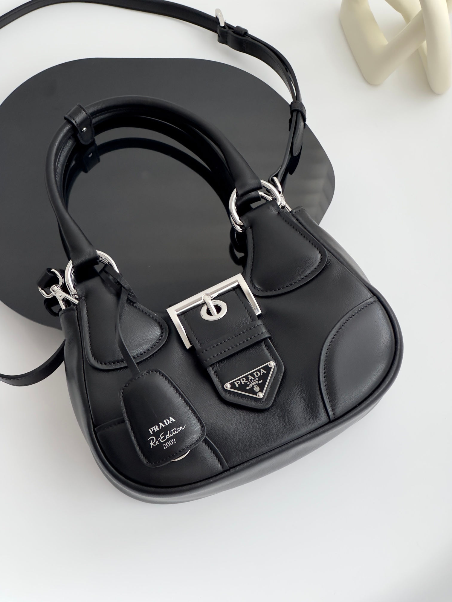 PRADA MOON PADDED LEATHER BAG