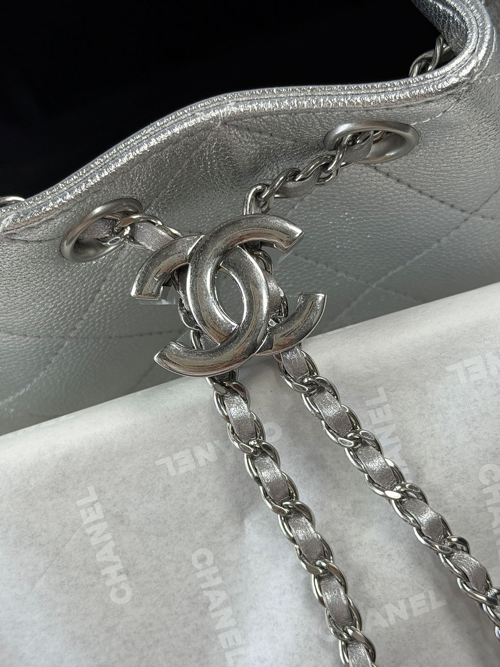 Thumbnail: CHANEL 25S CARGO MINI CAVIAR LEATHER ULTIMATE BAG A