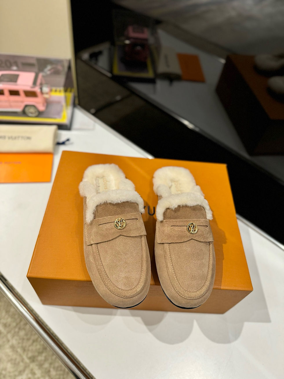 Thumbnail: LV SUEDE SANDALS