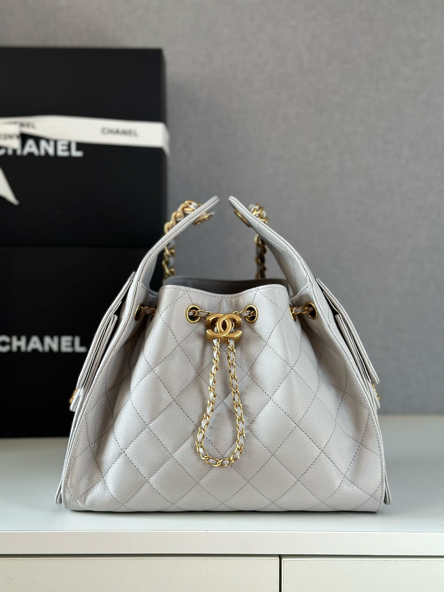CHANEL 25S CARGO SMALL CAVIAR LEATHER ULTIMATE BAG