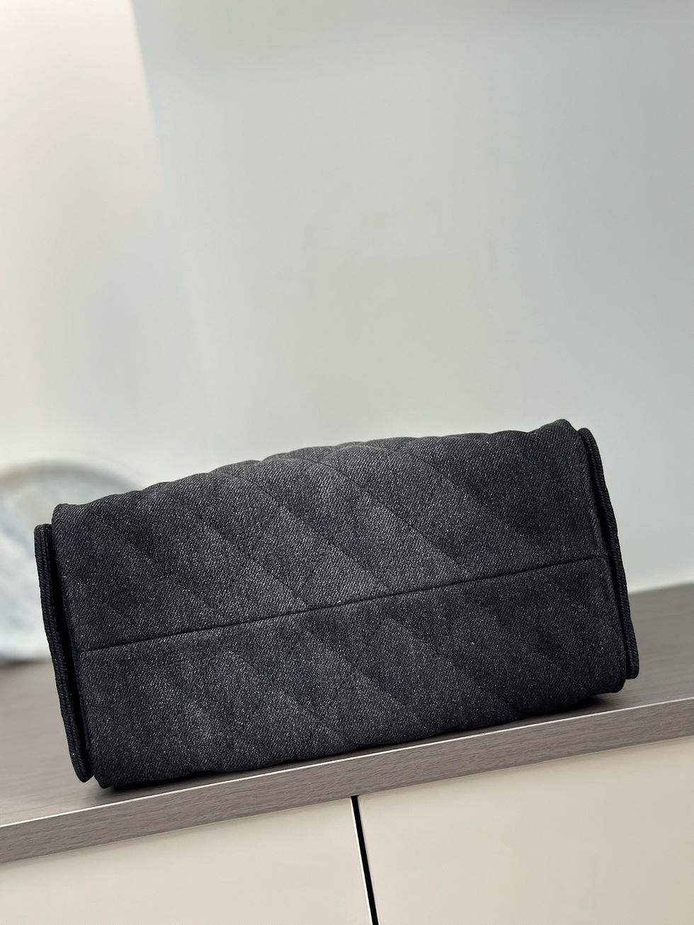 Thumbnail: CHANEL 25S CARGO SMALL DENIM BLACK LEATHER ULTIMATE BAG 
