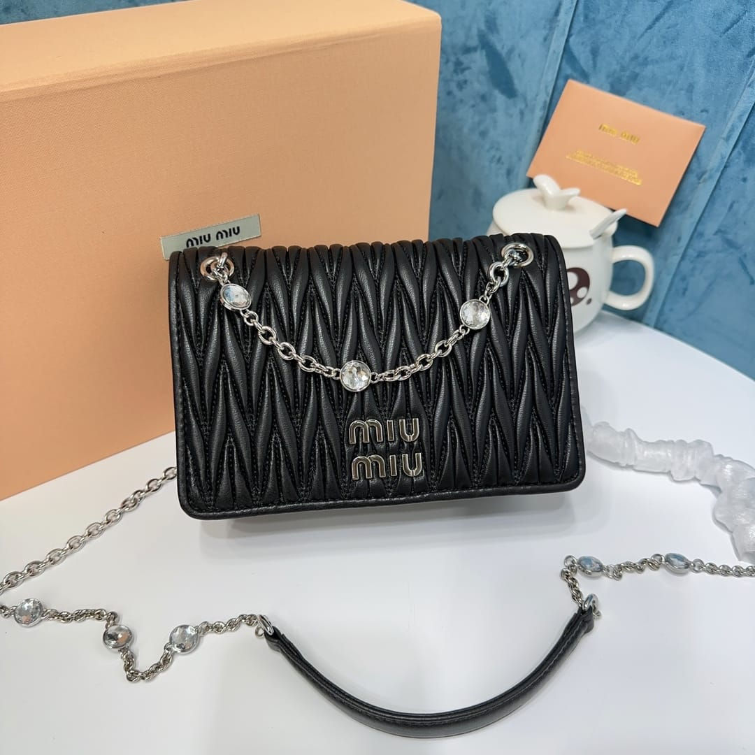 MIU MIU MATELASSE NAPPA LEATHER MINI BAG