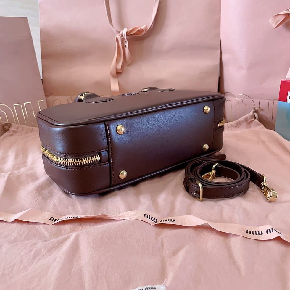 Thumbnail: MIU MIU ARCADIE LEATHER HANDBAG 