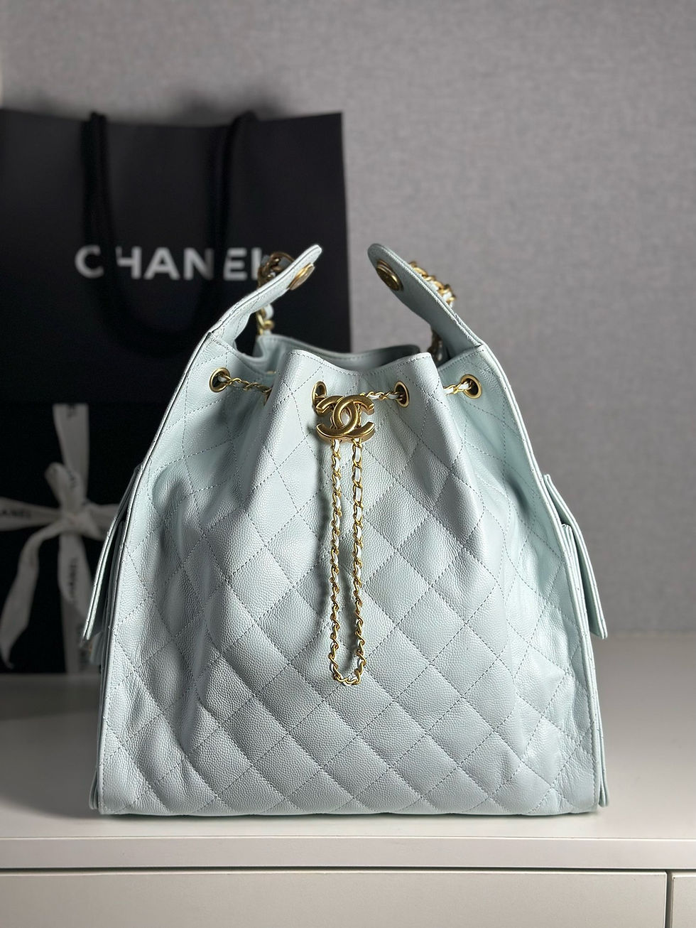 CHANEL 25S CARGO MEDIUM CAVIAR LEATHER ULTIMATE BAG