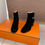 Thumbnail: HERMES FRENCHIE 50 ANKLE BOOTS IN SUEDE LEATHER 