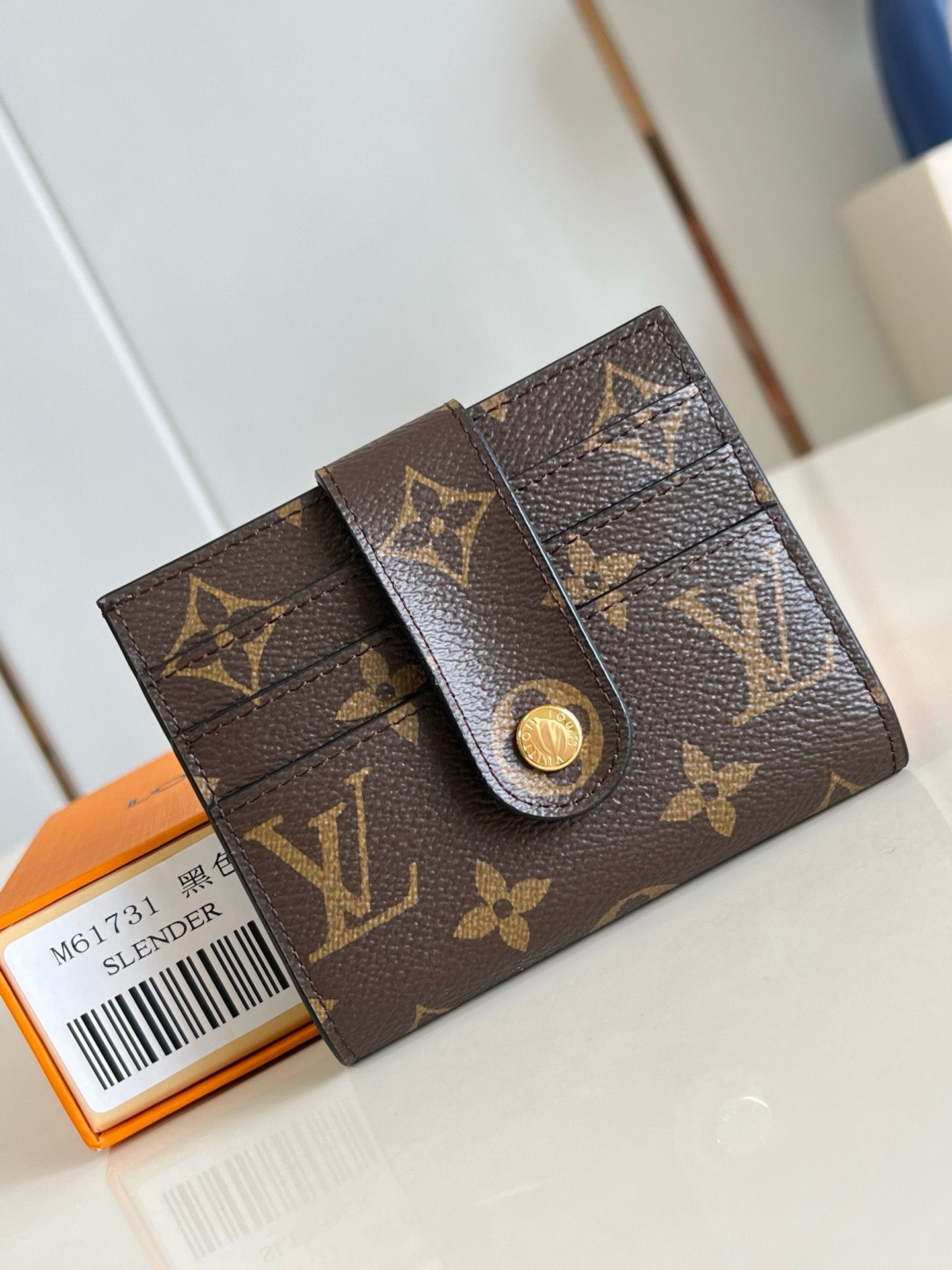 LV SNAP MONOGRAM CARD HOLDER WALLET 