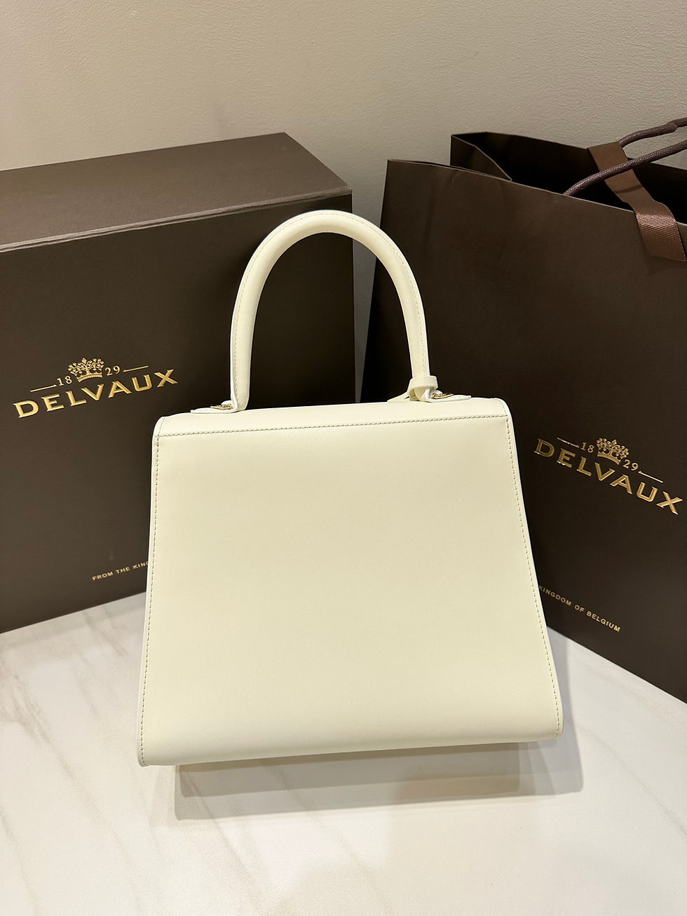 Thumbnail: DELVAUX L'HUMOUR PM BOX CALF BAG 