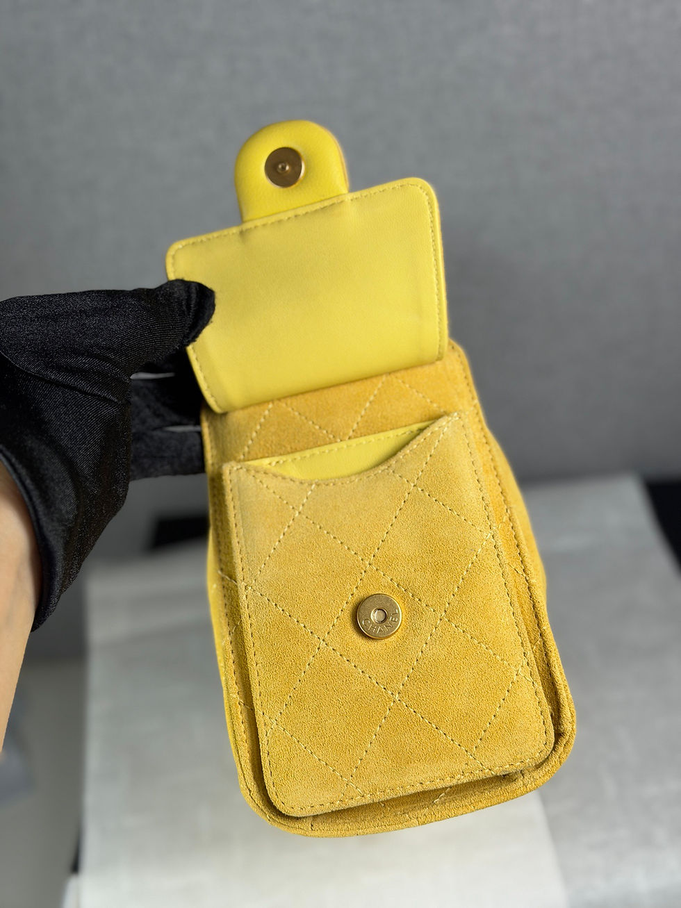 Thumbnail: CHANEL 25S CARGO MINI SUEDE LEATHER ULTIMATE BAG A