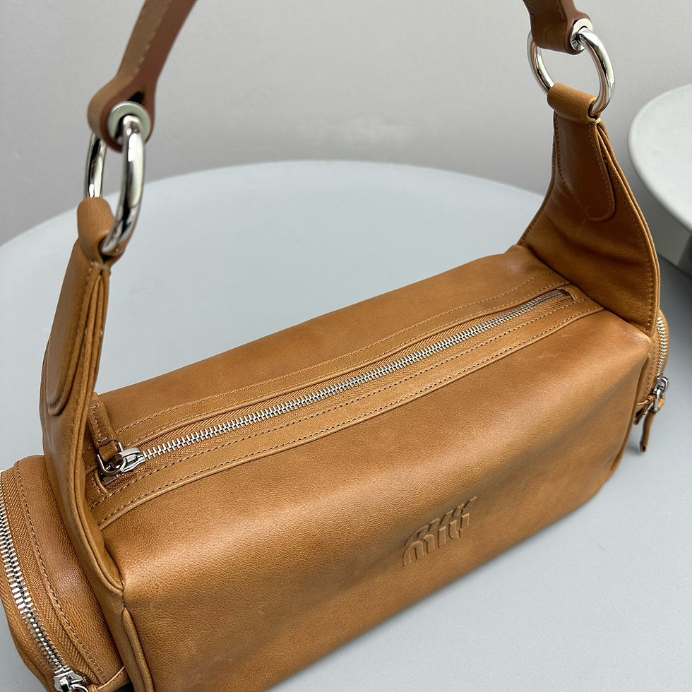 Thumbnail: MIU MIU NAPPA LEATHER POUCH BAG 