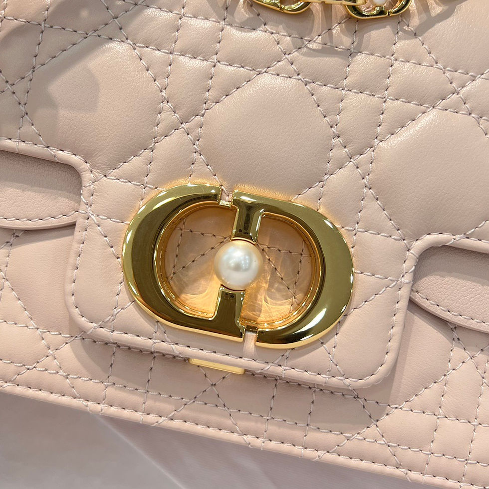 Thumbnail: DIOR JOLIE TOP HANDLE BAG IN CANNAGE CAFLSIN WITH A PEARL EMBELLISHED ULTIMATE 