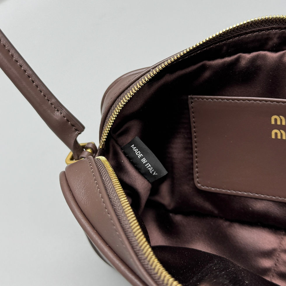 Thumbnail: MIU MIU LEATHER BOW SHOULDER BAG 