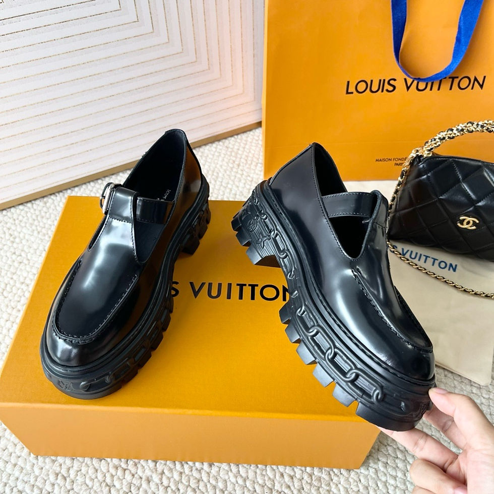 Thumbnail: LV RECORD MARY JANE SHOES 