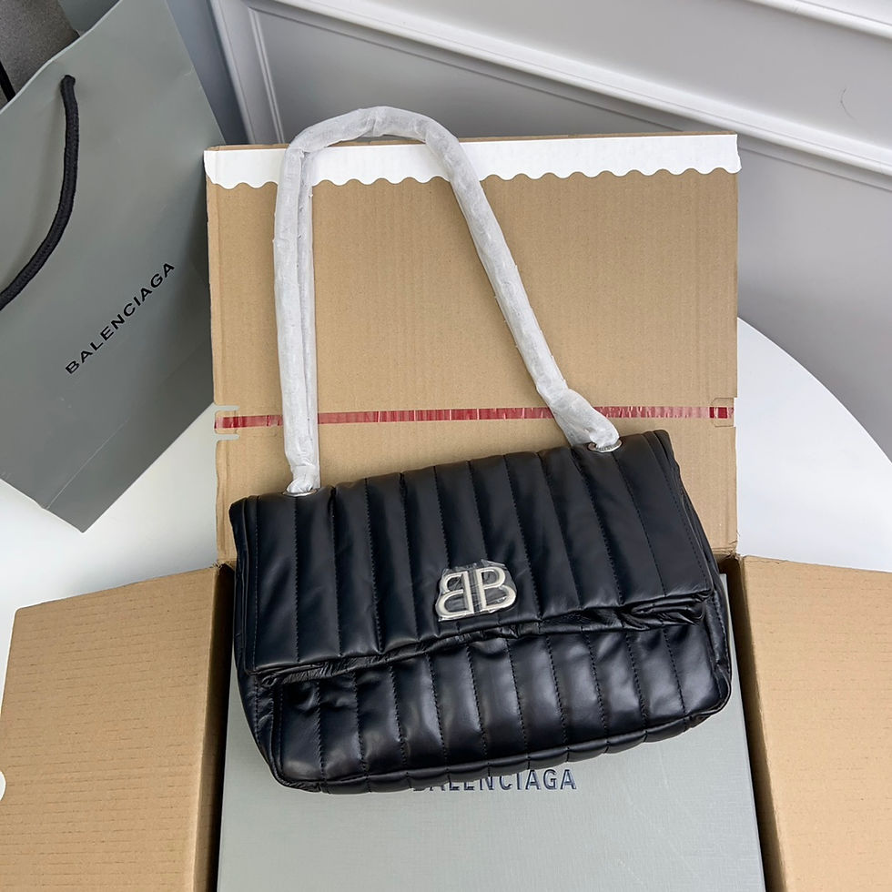 BALENCIAGA MONACO SMALL CHAIN BAG QUILTED