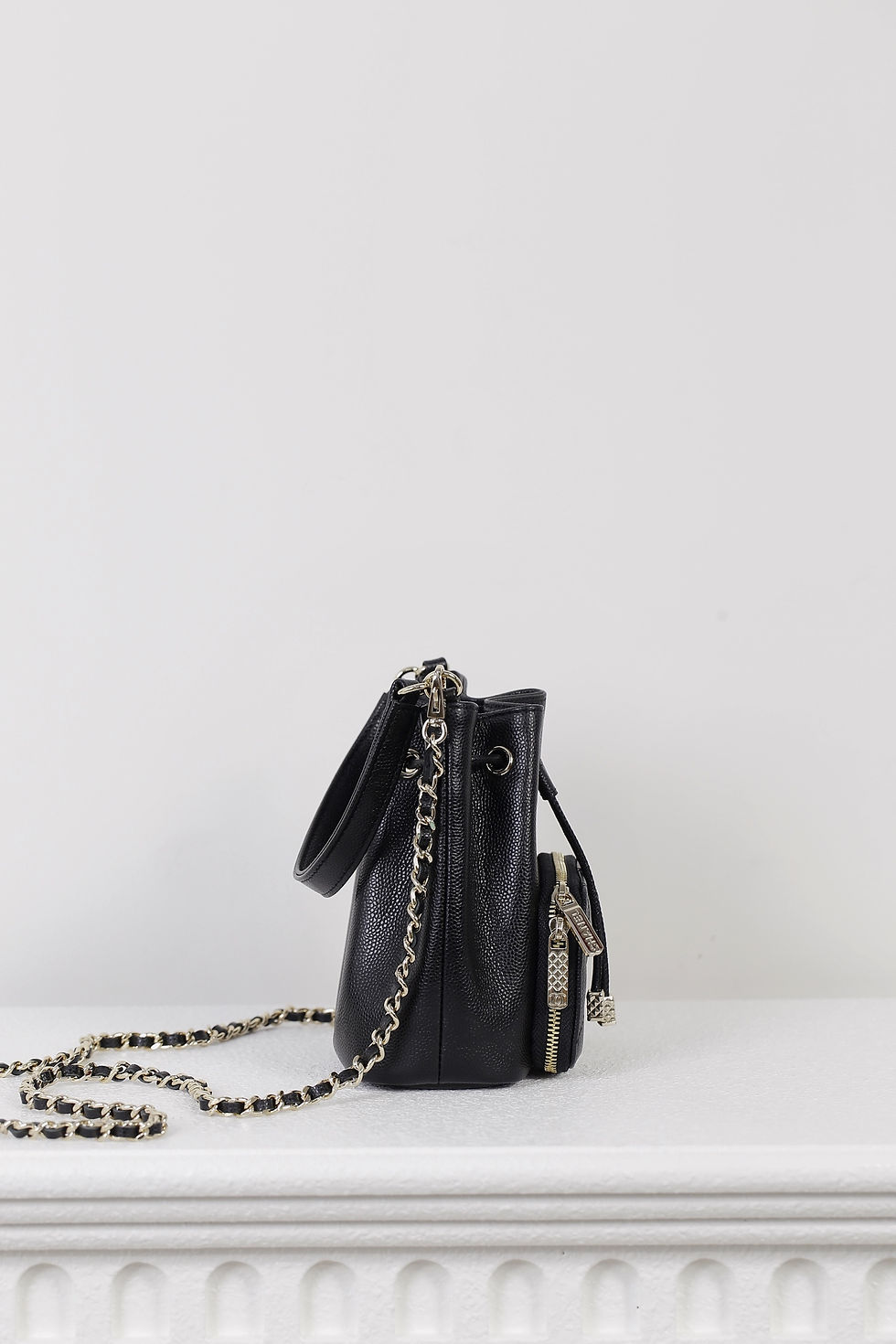 Thumbnail: CHANEL 25B MINI POCKET BUCKET BAG  