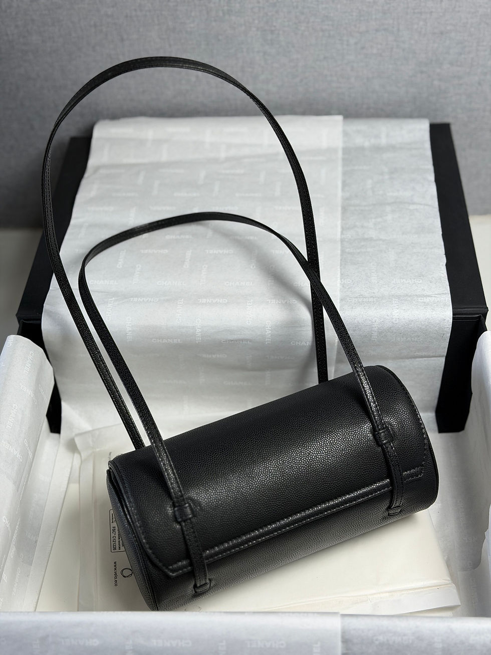 Thumbnail: CHANEL 26P COCO PREPPY BOWLING BAG IN GRAINED LEATHER 