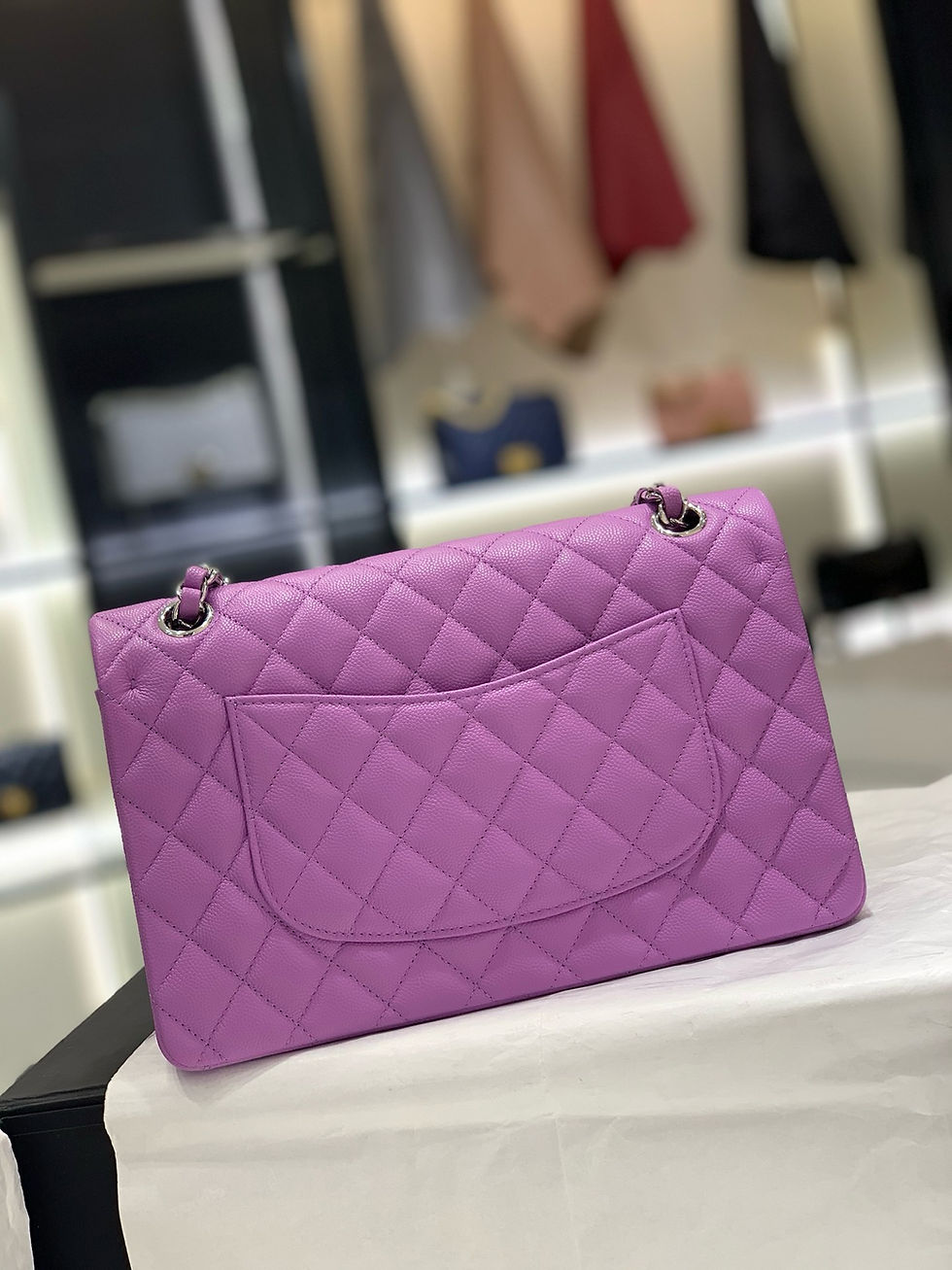 Thumbnail: CHANEL CF 25 MEDIUM CAVIAR SHW ULTIMATE BAG