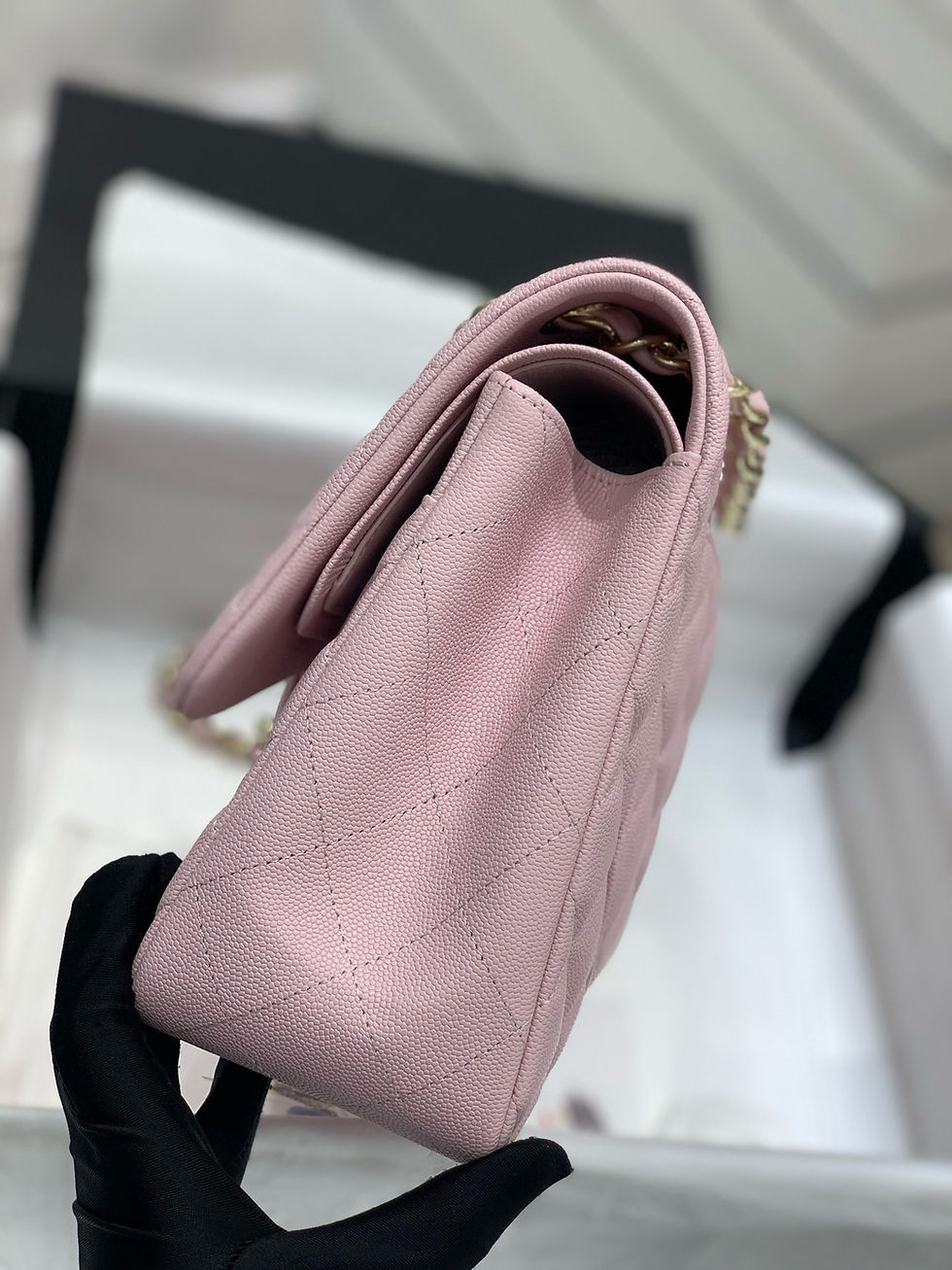 Thumbnail: CHANEL CF 30 JUMBO CAVIAR GHW BAG ULTIMATE 