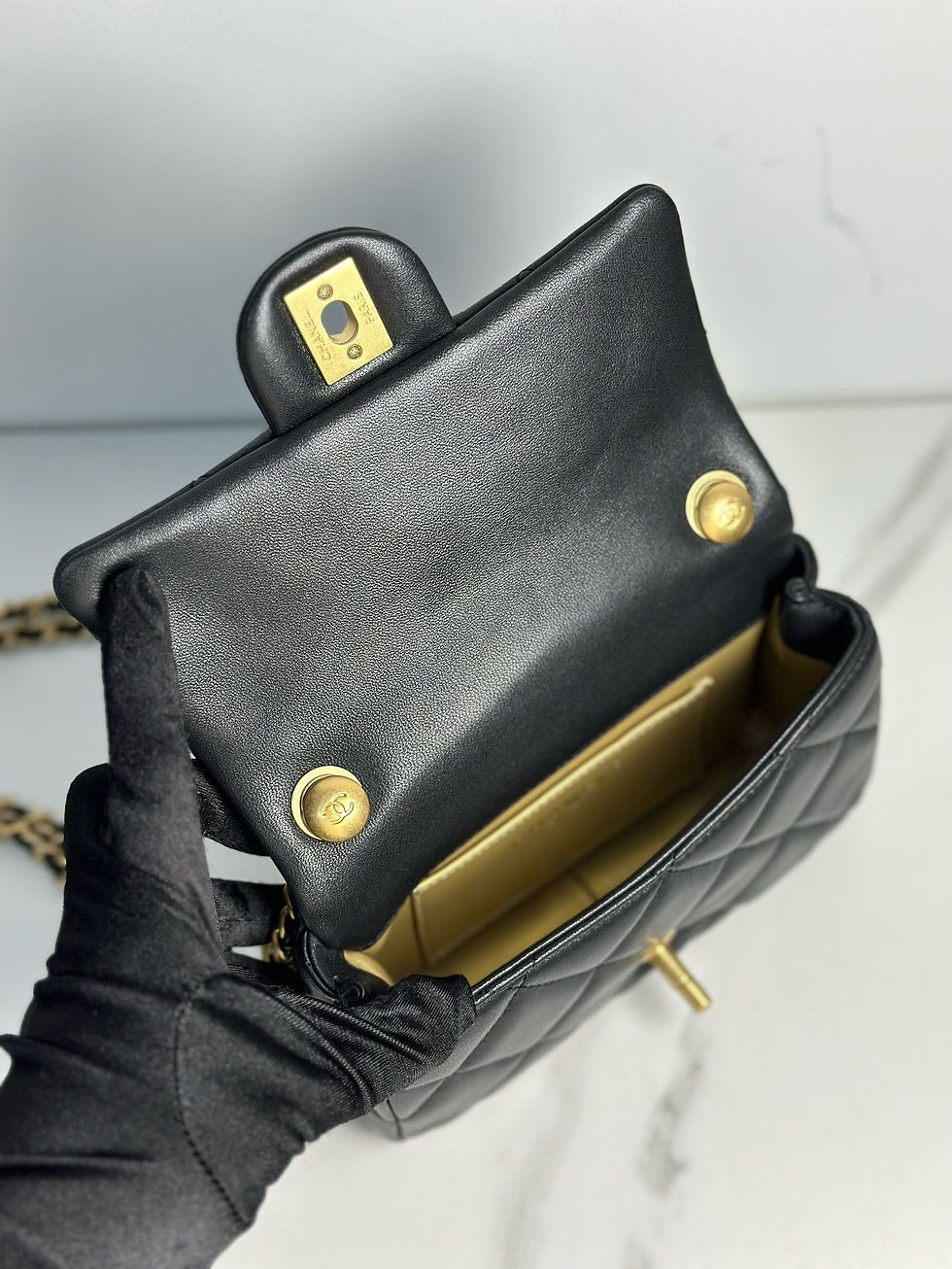 Thumbnail: CHANEL CLASSIC FLAP 24S DOUBLE PEARL ADJUST BAG 