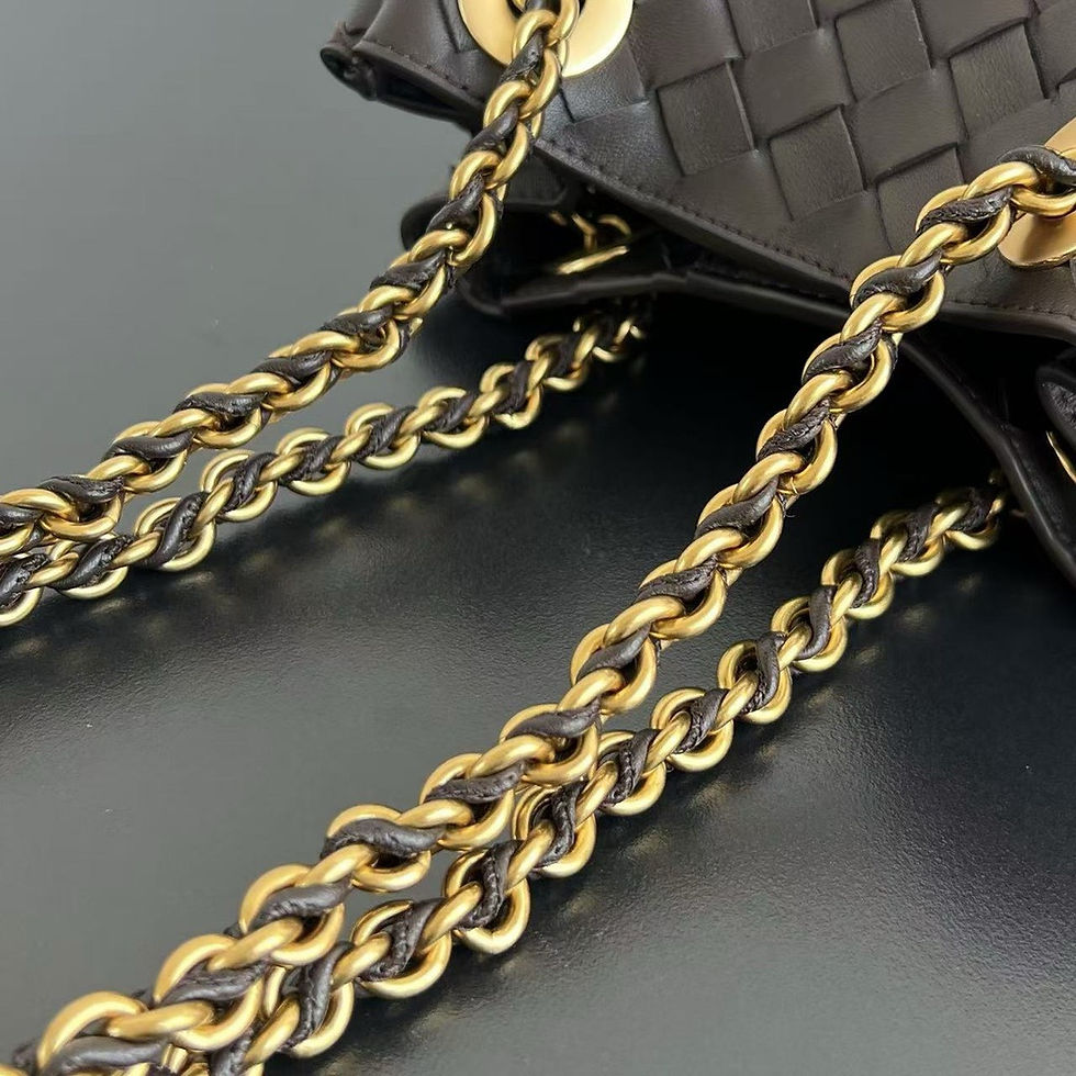 Thumbnail: BOTTEGA VENETA PARACHUTE CHAIN INTRECCIATO SHOULDER BAG 
