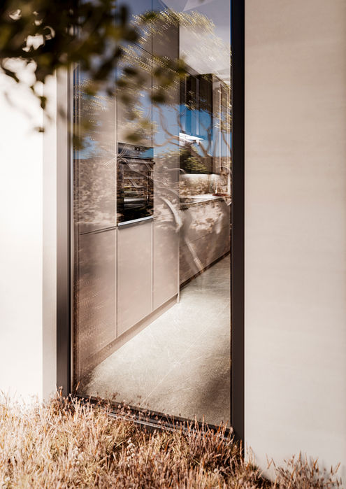 Premium Wood-Veneer Kitchen Cabinets