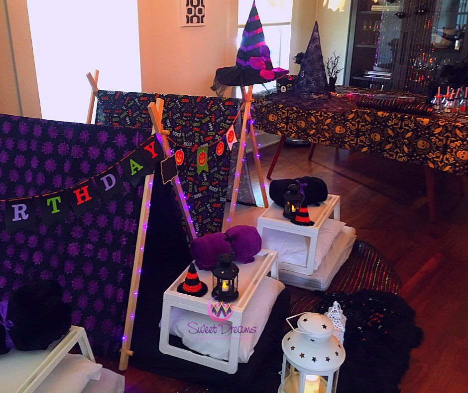 spooktacular halloween sleepover party!