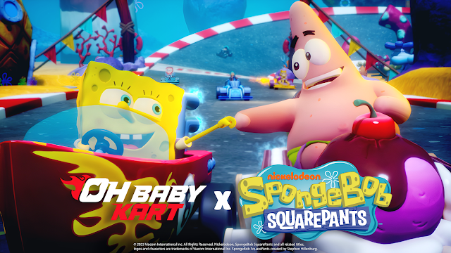 OH, BABY! GAMES STUDIO LANÇA TÍTULO DE ESTREIA OH BABY KART APRESENTA BOB ESPONJA CALÇAS QUADRADA