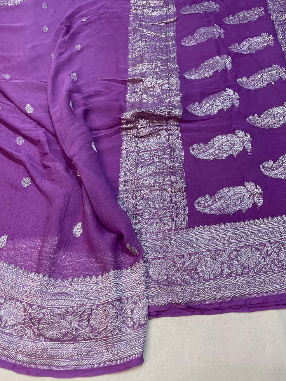 Banarasi Georgette Silk Saree DBT417