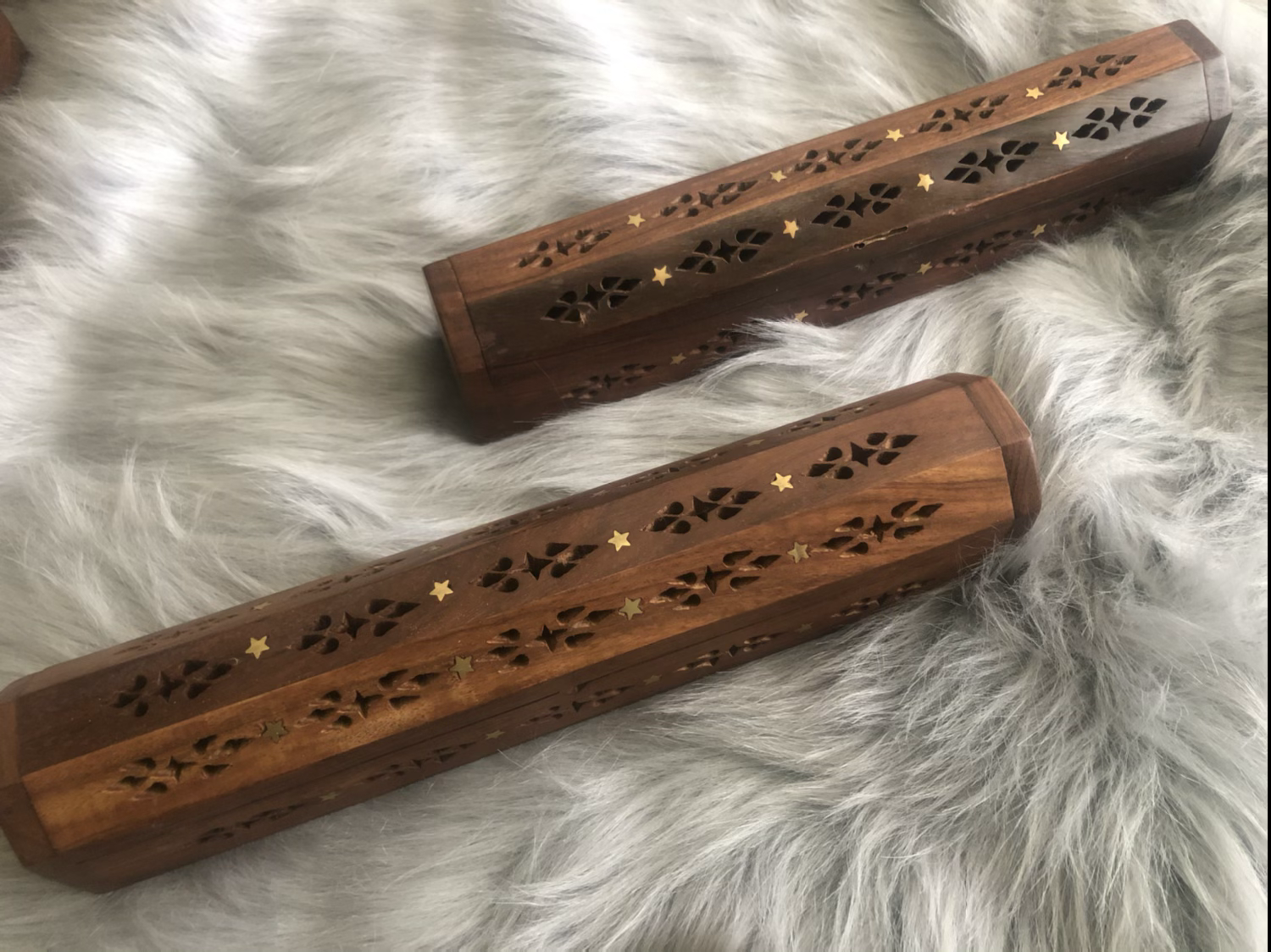 Star ⭐️ ancient wood incense box