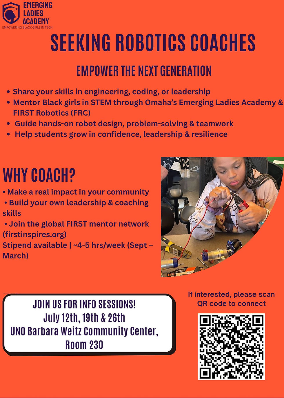 Seeking Robotics Coaches