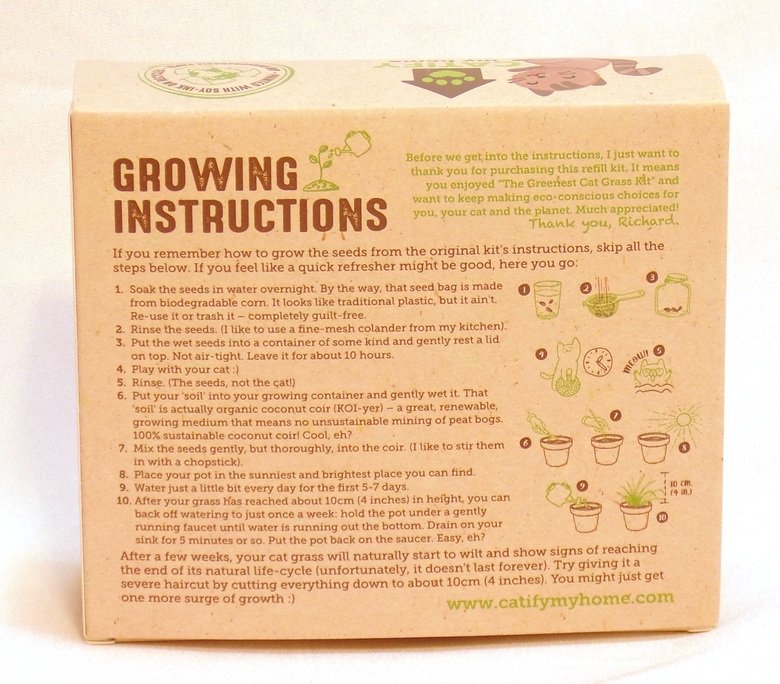 Catification Projects Organic Cat Grass Kits