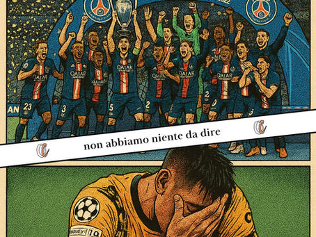 ogni commento è sprecato, ogni opinione superflua, ogni pensiero tempo perso: psg-inter è stato quanto di più brutto una finale potesse esprimere come spettacolo. che sia colpa di inzaghi, colpa dei giocatori, colpa della società, stramerito dei soldi del psg o della bravo di luis enrique poco importa: il punteggio record con cui si è conclusa è l'unico che conta.