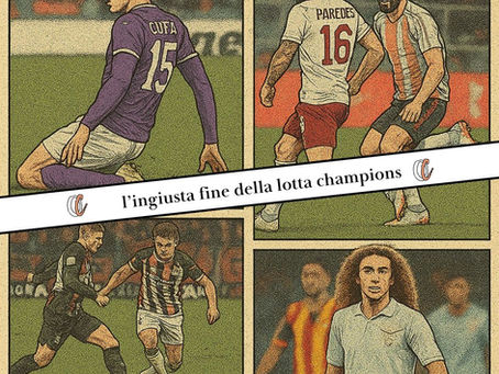 una tra le lotte più avvincenti per le qualificazioni alle coppe europee finisce con verdetti contemporaneamente scontati, assurdi e inaspettati: la juventus nonostante sia andata in difficoltà anche con una retrocessa va in champions, la lazio dimentica la prestazione di san siro e perdendo in casa rimane col cerino in mano, la roma dà tutto ma non basta.