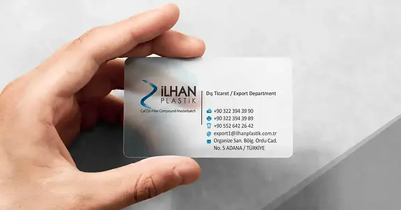 Şeffaf Plastik Pvc Kartvizit Baskı Adana