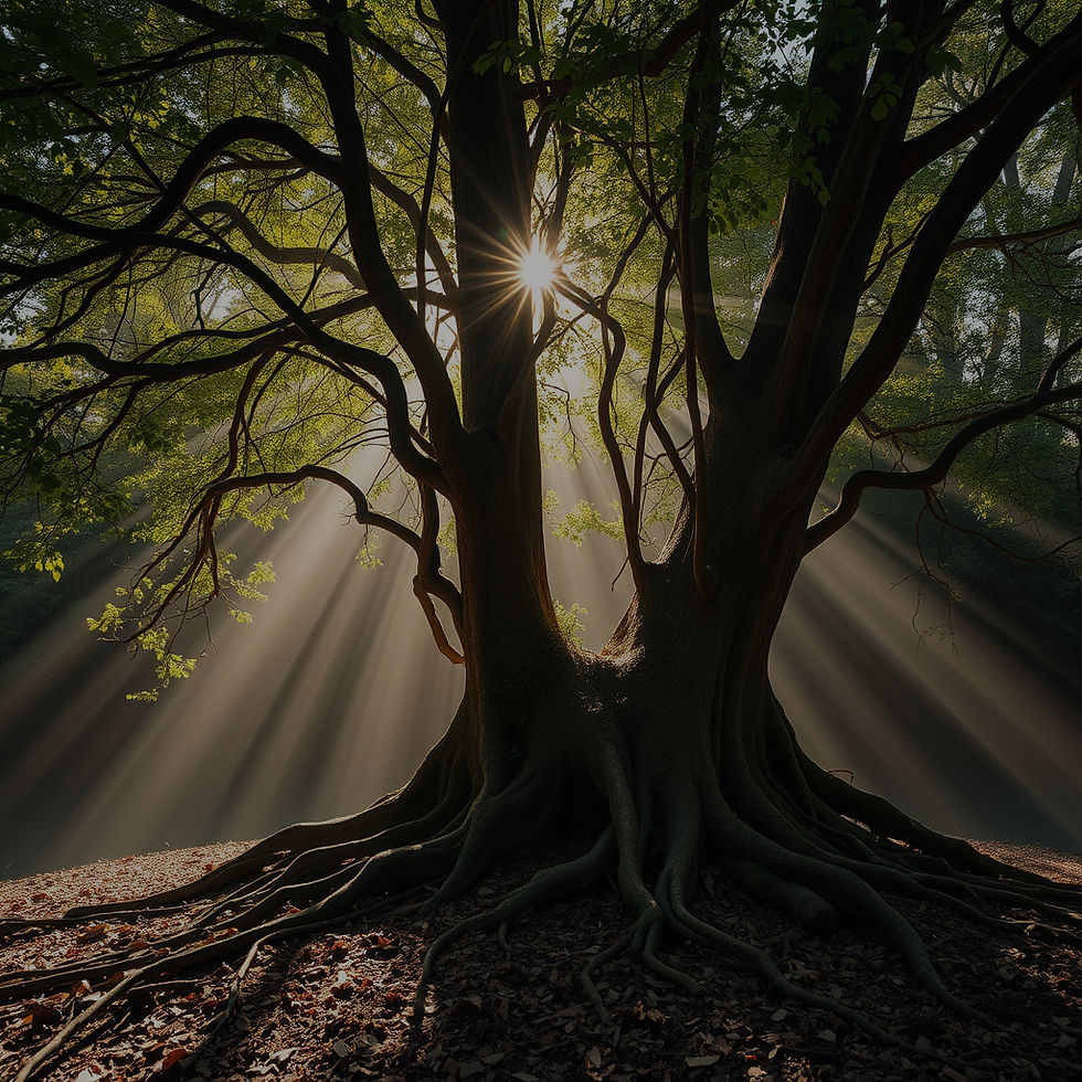 A refresing look in with roots and light coming through.jpg