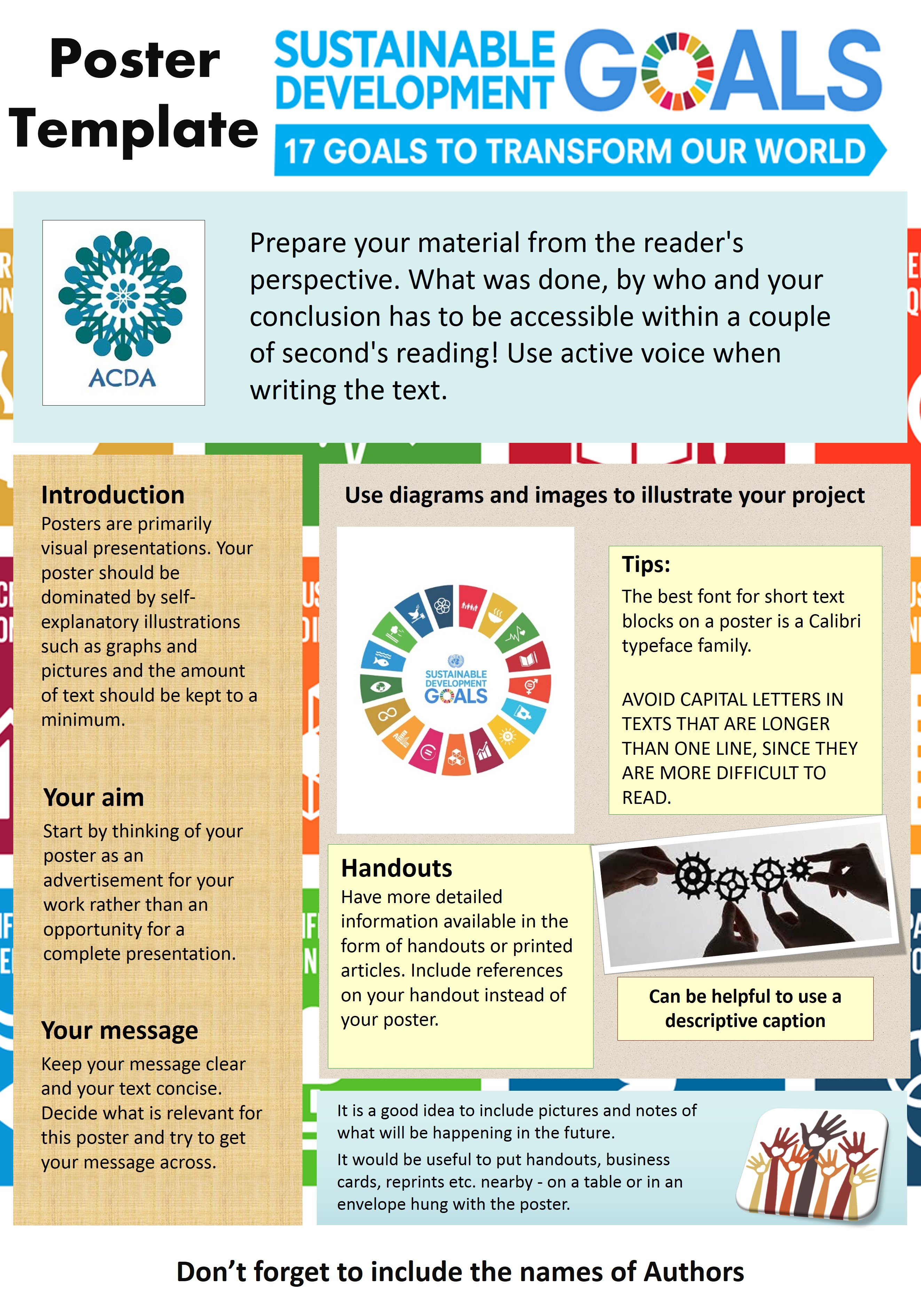 presentation handout templates
