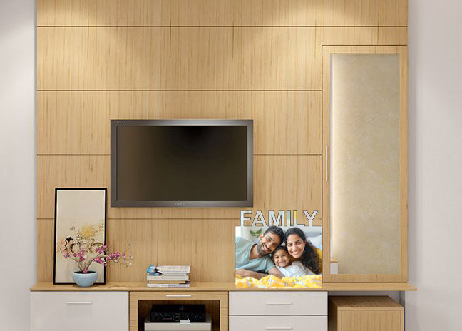 Thumbnail: Personalized Wood Tabletop Family Photo Frame