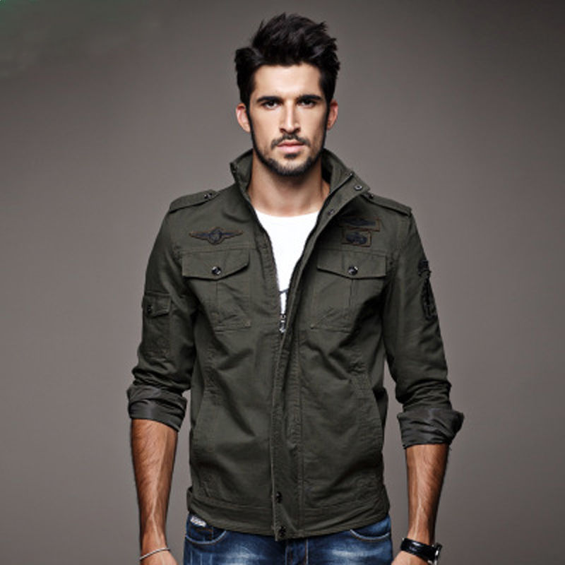 Thumbnail: New 2023 Casual Army Military Jacket Men Plus Size M-6XL Jaqueta masculina Air f