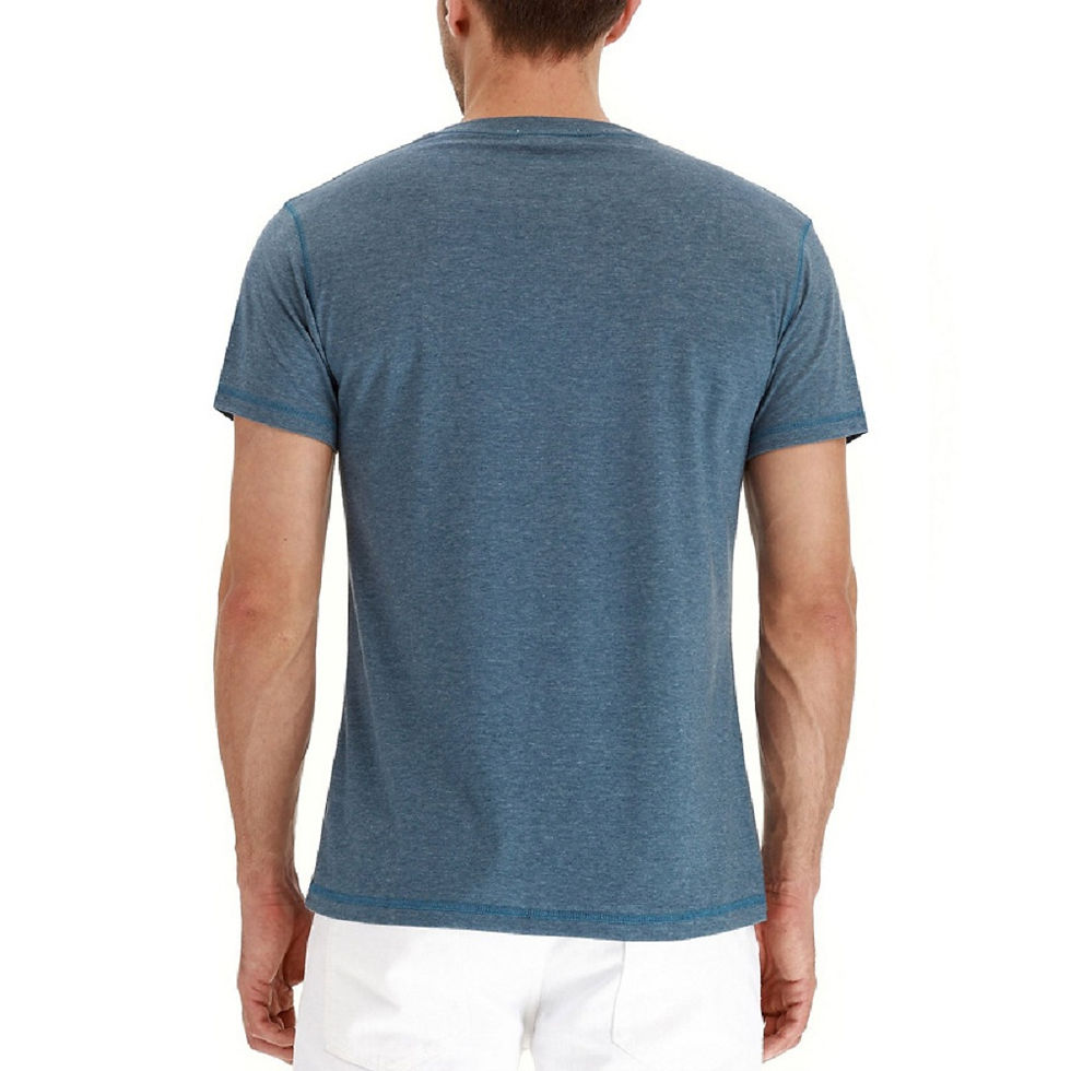 Thumbnail: Brand Quality Cotton Men T-shirt Henry Neck Fashion Design Slim Fit Solid T-shir