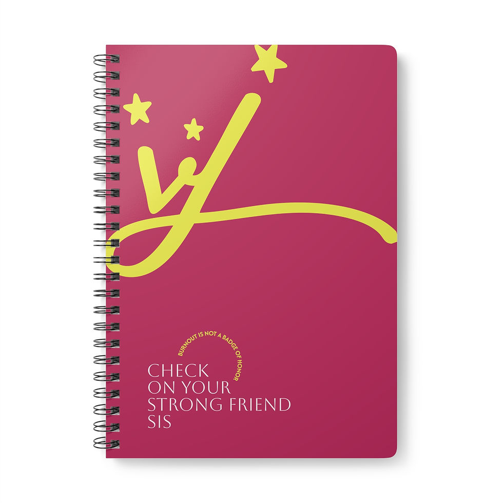 Thumbnail: Check On Your Strong Friend Sis, Wirebound Softcover A5 Notebook