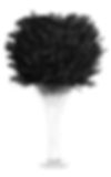 16" Plush Black Feather Ball