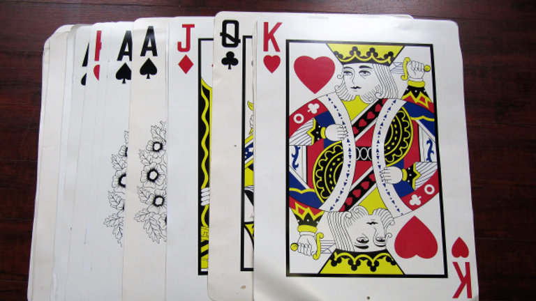 Giant Playing Cards The Metro Hall Giant Playing Cards The Metro Hall