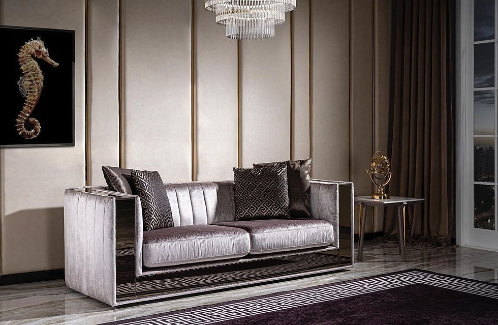 Thumbnail: MIMOSA CONTEMPORARY SOFA AND DINING SET 