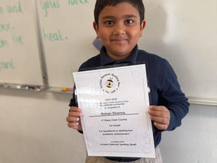 Congratulations to our Spelling Bee Champion