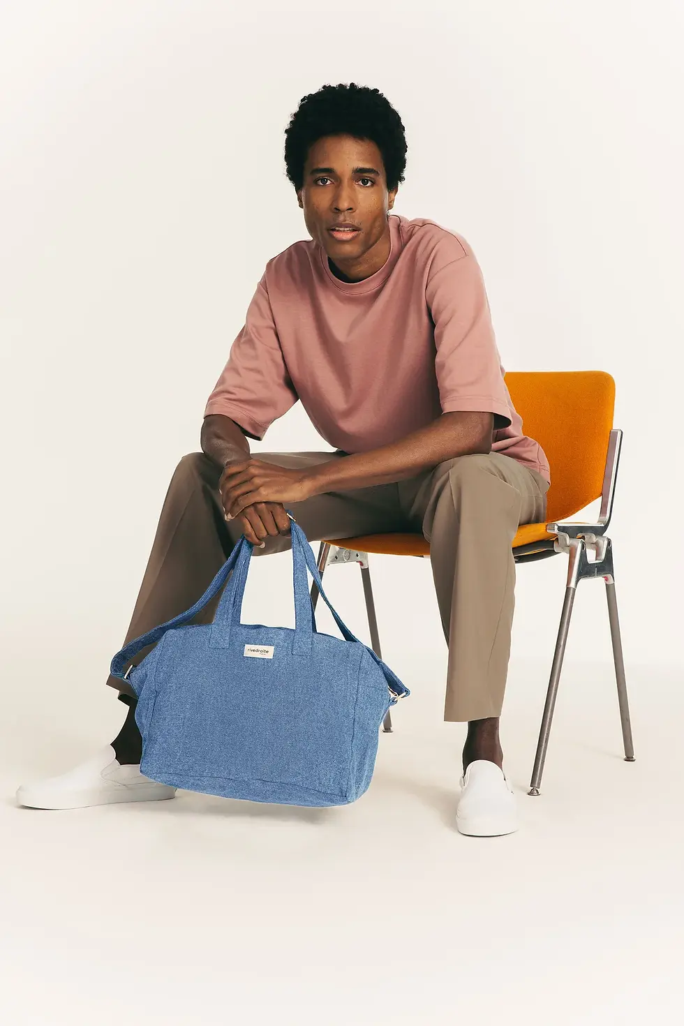 Miniature : Sauval city bag -demin clair recyclé - Rivedroite