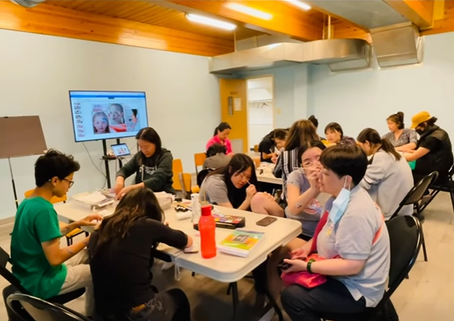 WWCC Face Painting team is actively preparing for the upcoming Canada Day celebration! "面部彩绘团队正在积极准备即将到来的加拿大国庆日庆祝活动!"