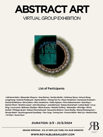 1. 'ABSTRACT ART' Exhibition Poster with artists' names list.png