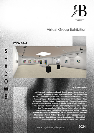 1. 'SHADOWS' Exhibition Poster with artists' names list.png