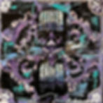 Purple abstraction of a tire